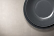 empty grey dish on background