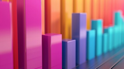 Poster - A colorful bar chart depicting market trends and performance, essential for informed decision-making in financial planning.