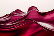 A dramatic wave of rich burgundy, rendered with a soft gradient and a transparent, glass-like texture that evokes the luxurious and sophisticated tone of fine wine, captured in