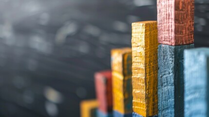 Poster - An ascending bar graph representing financial growth and success, a visual testament to investment strategy triumphs.