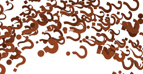 Poster - 3D render of wide perspective view of ANY QUESTIONS?