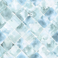 Wall Mural - A graphic wallpaper pattern for floor tiles or walls.