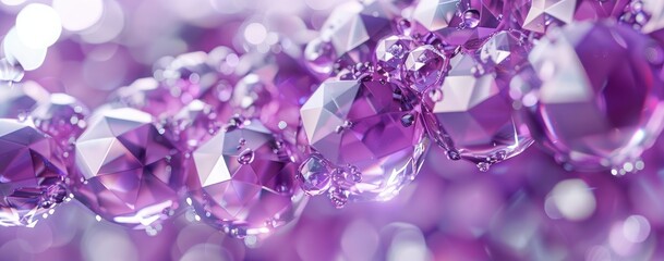 Wall Mural - 3D Diamon grape Abstract Background