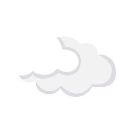 Wall Mural - Cloudy Weather Forecast Icon Vector Design