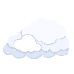 Wall Mural - Cloudy Weather Forecast Icon Vector Design