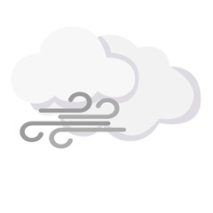 Wall Mural - Windy Weather Forecast Icon Vector Design