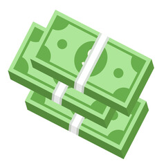 Wall Mural - Pile of Money Cash Vector Illustration