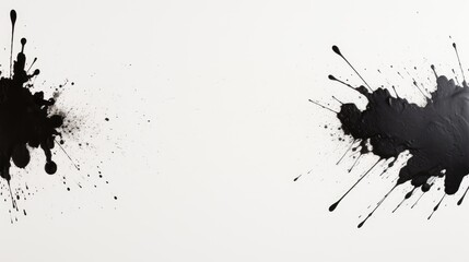 Wall Mural - black ink splat