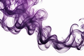 purple steam on the white background