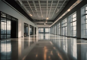 Poster - office building hall modern empty