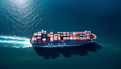 cargo ship in the sea