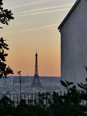 Canvas Print - Tour Eiffel coucher de soleil