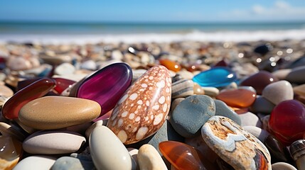 Wall Mural - shells on beach