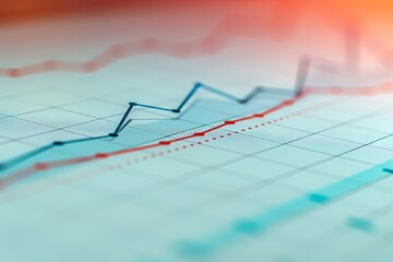 Poster - Price Growth Chart, Suitable for financial companies, analytical agencies, and economic publications. The background can depict a chart with gradually increasing price lines, Generative AI.