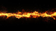 © Graphic Studio - Fiery flame line warm burn isolated on black overlay background wallpaper