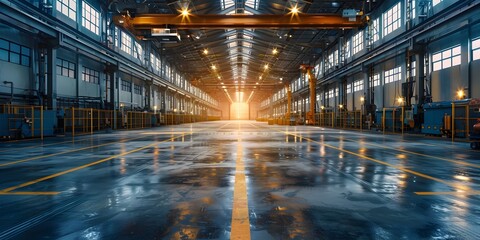 Poster - renewable energy adoption in a modern industrial manufacturing workshop