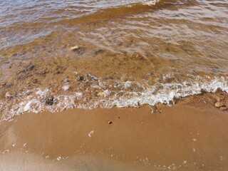 waves on the beach