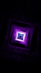 Wall Mural - abstract colorful futuristic tunnel animation, seamless vj loop	
