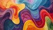 A symphony of swirling lines and curves in a kaleidoscope of colors, evoking a sense of fluidity and harmony