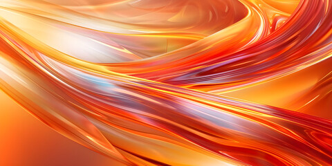 Wall Mural - Orange Swirls: Vibrant Curves for Dynamic Backgrounds, Colorful Arcs: Bright and Playful Backgrounds in Orange-Ai-generated