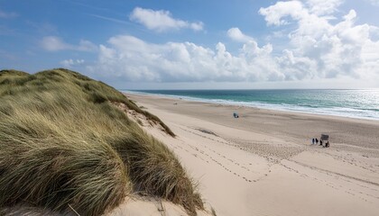 dune beach at the north sea coast sylt schleswig holstein germany generative ai