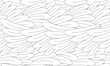 Feather seamless pattern background. Endless black and white texture vector background. Perfect for wallpapers, pattern fills, web page backgrounds, surface textures, textile