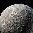 A detailed image of the Moon showing craters and other surface features