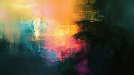 Fototapete - An abstract digital painting exploring the interplay of light and shadow.