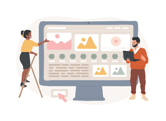 Poster - Interface design isolated concept vector illustration.