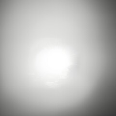 Poster - A white background with a bright light shining on it. The light is creating a sense of warmth and brightness