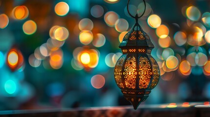 Wall Mural -  islamic lantern content, photo winner, bokeh light 