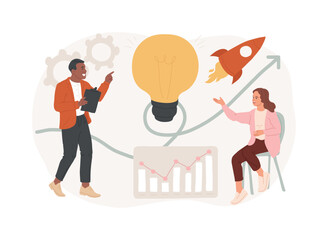 Poster - Idea management isolated concept vector illustration.