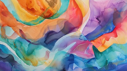 Wall Mural - Abstract watercolor. Generative AI