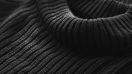 Black sweater template. Generative AI