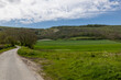 A country road in rural Sussex, on a sunny spring day
