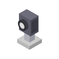 Canvas Print - Isometric webcam