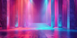 © Klay - theater stage with illuminated stairs and vibrant multicolored lights