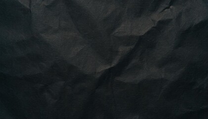 Sticker - crumpled paper texture black cardboard sheet gloomy background