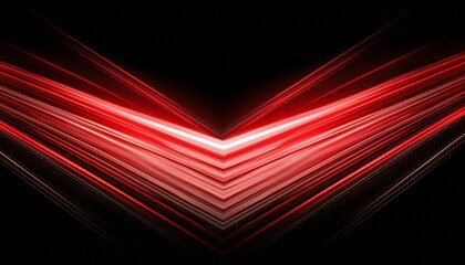 Wall Mural - red speed light tail on black background