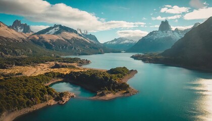 Wall Mural - patagonia argentina landscape frome space