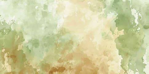 Poster - High-resolution image showcasing a blend of earthy watercolor textures with a smooth gradient transition suitable for backgrounds, wallpapers, or graphic design elements