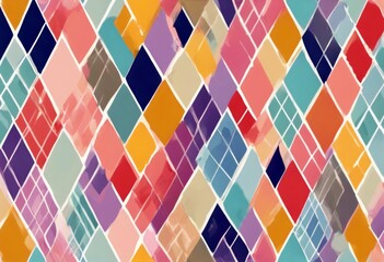 Poster - 'seamless shapes Sweet pastel wrapping paper wallpaper amond Suitable pattern strips fabric design etc Background Abstract Vector Texture Banner Fashion Art Illustration Light'