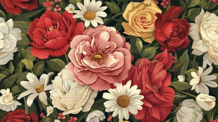 A tapestry of vibrant blooms nature s artful array