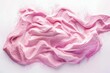 soft pink kinetic sand texture isolated on pure white background abstract photography