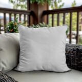 Fototapeta  - An image of a Square White Pillow