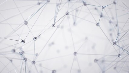 Poster - Abstract animation, light background design, 4k animation, 3d render