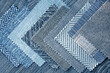 close up of the  upholstery fabric texture and color choice for interior