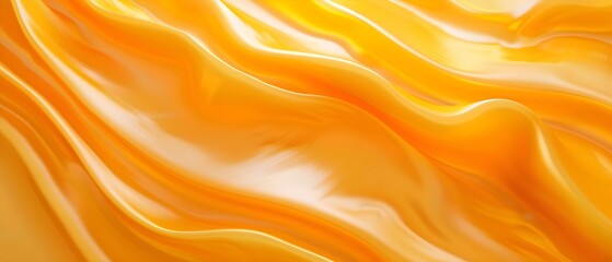 Poster - Abstract orange color texture background with smooth wavy lines, elegant and modern design for a presentation or banner. 