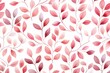 Abstract pattern background with pink tree leaves. Watercolor style