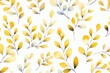 Abstract pattern background with yellow tree leaves